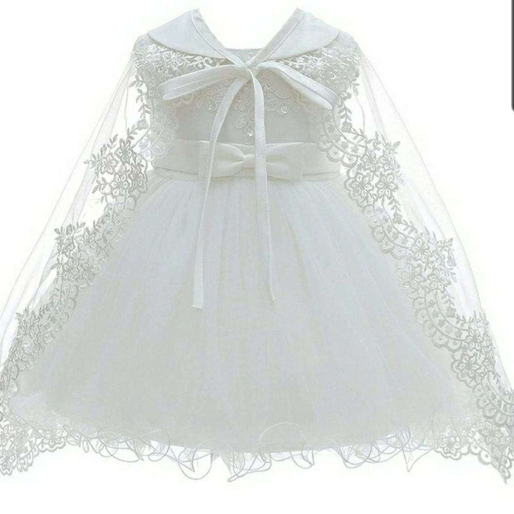 Baby Girls Baptism,Birthday, Photos Dress Satin